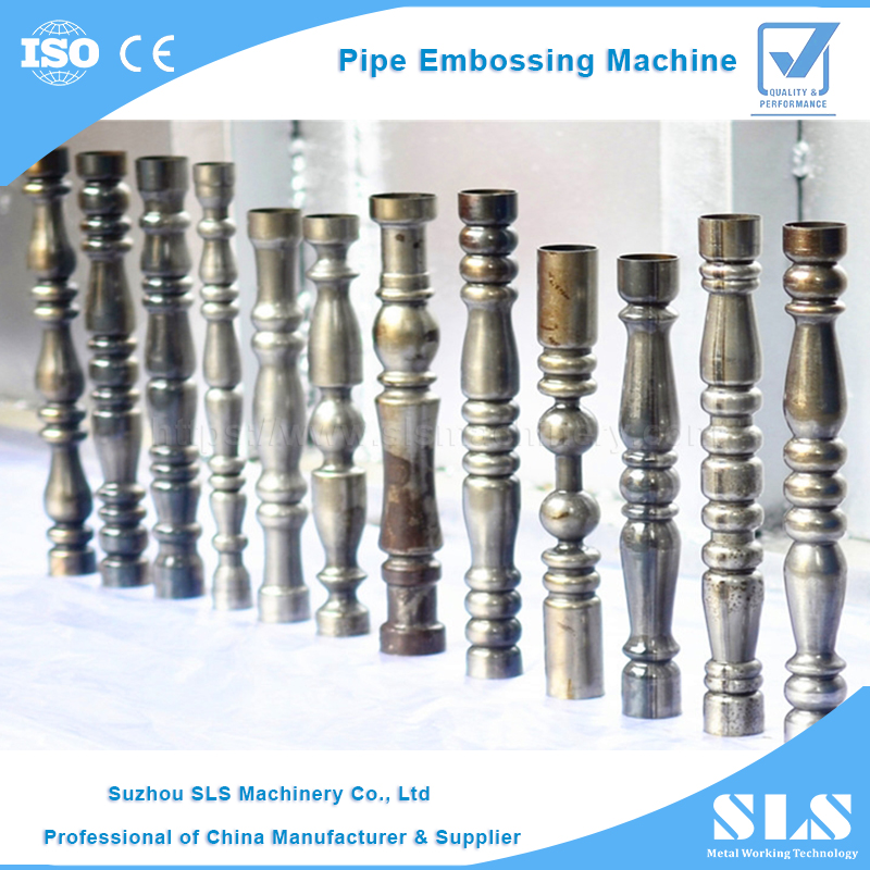 TE-76Y Type Decorative Pipe Auto Embossed Forming Equipment / SS Round Tube Embossing Machine Tool