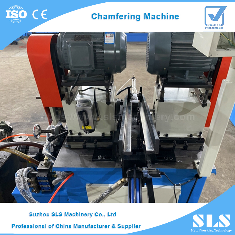 DEF-80Y Type Pipe Or Round Bar Edge Deburring Tube Double Side Automatic Chamfering Machine